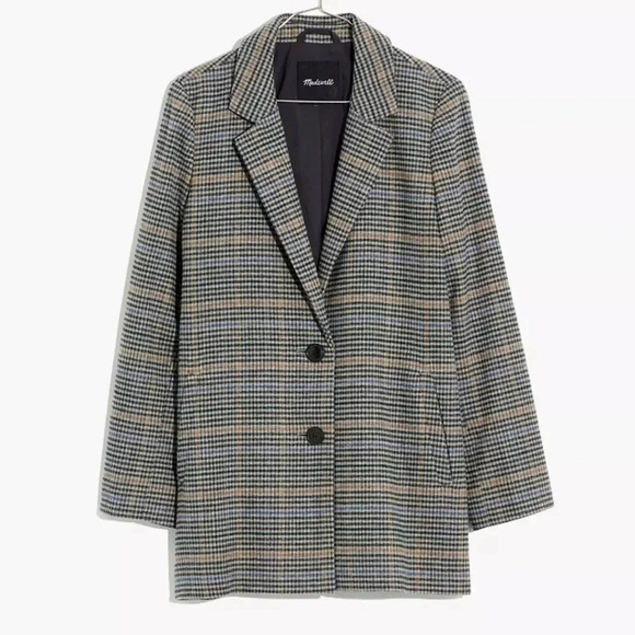 NWT Madewell Dorset Blazer in Bowne Plaid - Picture 11 of 11